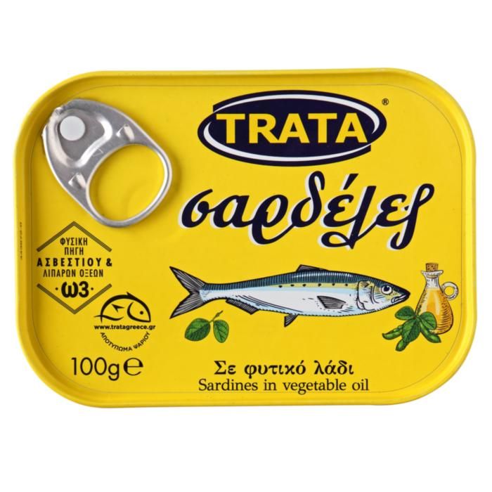 TRATA ΣΑΡΔΕΛΕΣ ΦΥΤΙΚΟ ΛΑΔΙ  100ΓΡ.