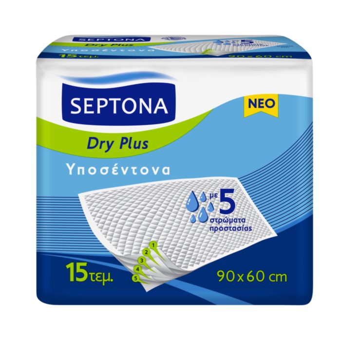 SEPTONA ΥΠΟΣΕΝΤΟΝΑ DRY PLUS 15ΤΕΜ. 60Χ90