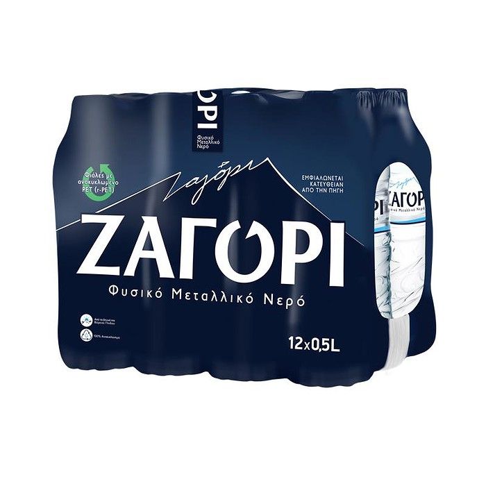 ΖΑΓΟΡΙ ΦΥΣΙΚΟ ΜΕΤΑΛΛΙΚΟ ΝΕΡΟ PET 12x500ml