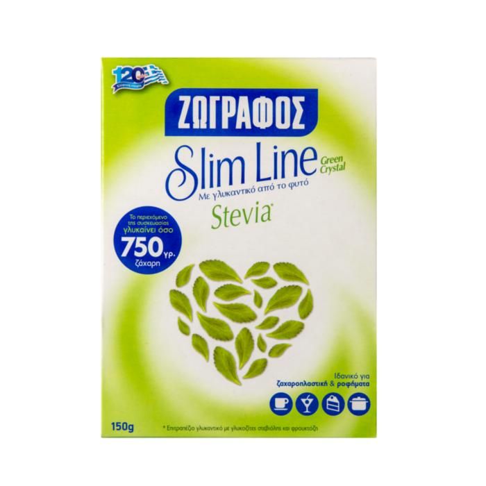 SLIM LINE STEVIA ΓΛΥΚΑΝΤΙΚΟ 150ΓΡ.