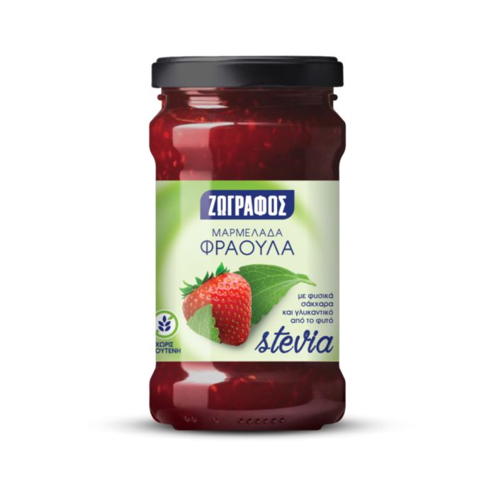 ΜΑΡΜΕΛΑΔΑ ΦΡΑΟΥΛΑ STEVIA 330ΓΡ.